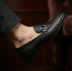FoldEase Leather Loafers