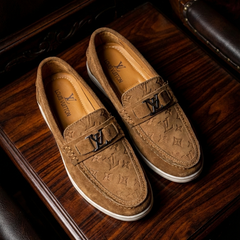 Monogram Suede Loafers