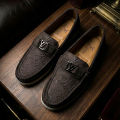 Monogram Suede Loafers